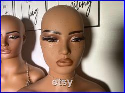 Mannequin Head with Makeup