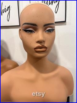 Mannequin Head with Makeup