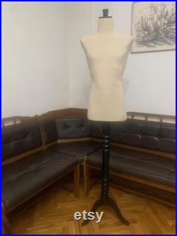 Mannequin Male and Female Torso with Arms Calico Maniquin Vintage French Style Dress Form Jewelry bust Torso paper mashe Tailor Dummy