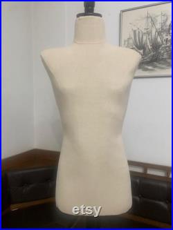 Mannequin Male and Female Torso with Arms Calico Maniquin Vintage French Style Dress Form Jewelry bust Torso paper mashe Tailor Dummy