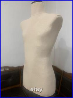 Mannequin Male and Female Torso with Arms Calico Maniquin Vintage French Style Dress Form Jewelry bust Torso paper mashe Tailor Dummy