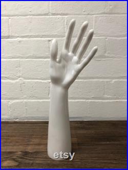 Mannequin display hand female white plastic