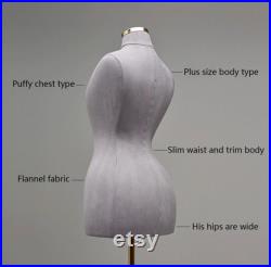 Mannequin dress form dummy torso wasp waist brazilian plus size