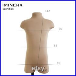 Mannequin torso Iminera Sport Kids Flexible, Durable Dress Form for Gymnastics, Dance and Sewing