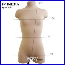 Mannequin torso Iminera Sport Kids Flexible, Durable Dress Form for Gymnastics, Dance and Sewing