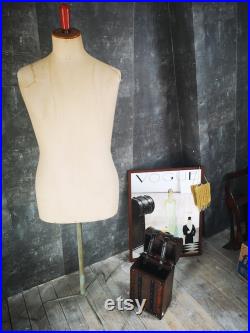 Mannequin with Stand metal Signed Model Déposé Adjustable Stand with 3 foot pointst Display Mannequin Shop Window Atelier 1940