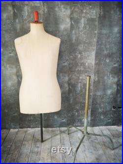 Mannequin with Stand metal Signed Model Déposé Adjustable Stand with 3 foot pointst Display Mannequin Shop Window Atelier 1940