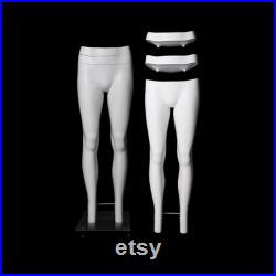 Matte White Female Adult Fiberglass Invisible Ghost Photography Mannequin Legs GH-FLG02