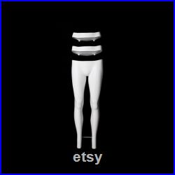 Matte White Female Adult Fiberglass Invisible Ghost Photography Mannequin Legs GH-FLG02