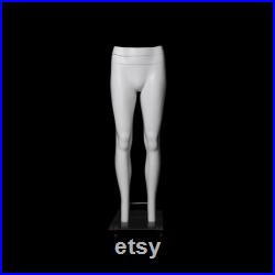 Matte White Female Adult Fiberglass Invisible Ghost Photography Mannequin Legs GH-FLG02