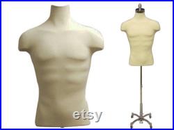 Men's Shirt Form Dress Form Body Form Mannequin Torso With Shoulders Fully Pinnable With Base 33DD01