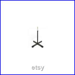 Metal stand for mannequin with height and rotation stabilizers