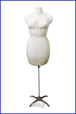 Mid Century Singer Female Foam Dress Form Mannequin Display Size 12