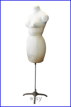 Mid Century Singer Female Foam Dress Form Mannequin Display Size 12