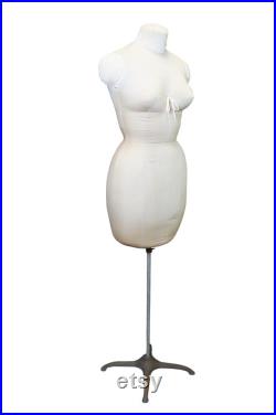 Mid Century Singer Female Foam Dress Form Mannequin Display Size 12