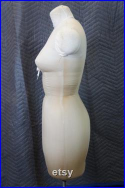 Mid Century Singer Female Foam Dress Form Mannequin Display Size 12