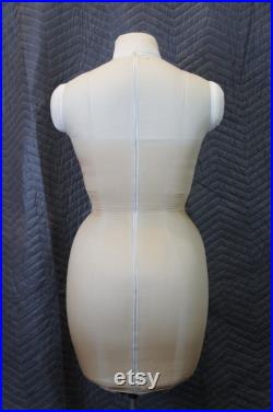 Mid Century Singer Female Foam Dress Form Mannequin Display Size 12
