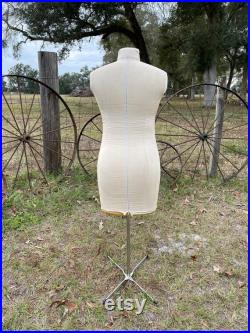 Mid century dress form, Vintage dress form, vintage mannequin, Fashion design, dressmaker, tailor, store display