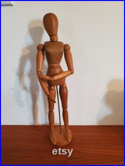 Mid-century woman beautiful vintage 1950s wooden traditional quality artists mannequin