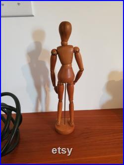 Mid-century woman beautiful vintage 1950s wooden traditional quality artists mannequin