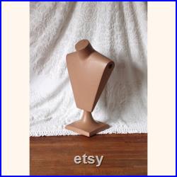 Midcentury Art Deco Style Pink Skin Colored Mannequin Bust Art Deco Male Torso store display pink torso tabletop shirt display