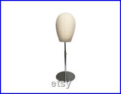 Millinery Hats Display Wigs Display Adjustable Gold Base Female Mannequin Head Lucia