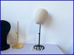 Millinery Hats Display Wigs Display Adjustable Gold Base Female Mannequin Head Lucia