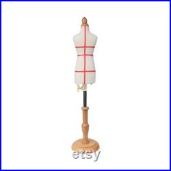 Mini Female Dress Form 1 4 Scale Pinnable Foam Tailor Mannequin