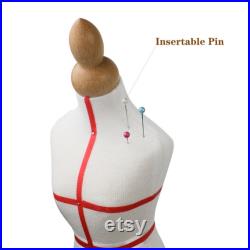 Mini Female Dress Form 1 4 Scale Pinnable Foam Tailor Mannequin