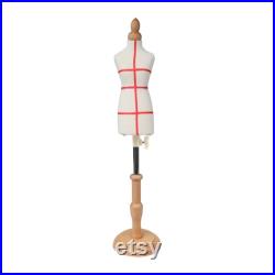 Mini Female Dress Form 1 4 Scale Pinnable Foam Tailor Mannequin