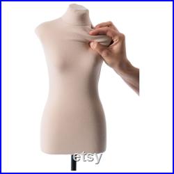 Mini Professional Women's Half Scale Mannequin 1 2 (42) Standard, Tailored Tools, Furnishing Atelier, Sewing, Display Stand, Bust Women