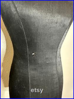 Miniature Dress Form Mannequin Black Vintage
