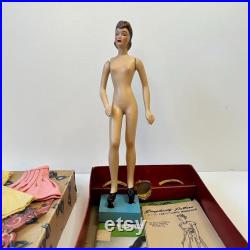Miniature Fashions 102 Sewing Mannequin Doll 12.5 tall Latexture Products 1940s. Like New.