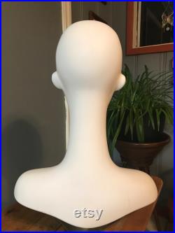 Mold Plastic Mannequin With Head Shoulders and Metal Stand