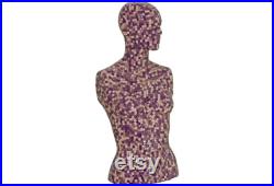 Mosaic Glass Art Mannequin One-of-a-Kind Decorative Display Art Piece, Handmade with Stained Glass