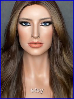 NEW Realistic female mannequin head with eyes