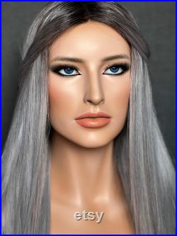 NEW Realistic female mannequin head with eyes