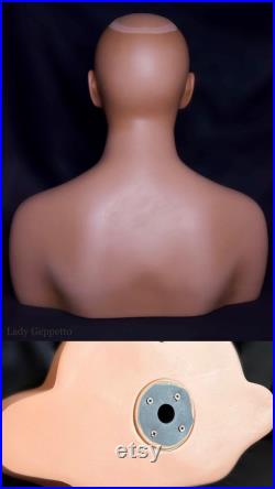 NEW Realistic female mannequin head with glass eyes