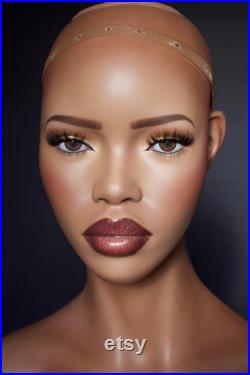 NEW Realistic female mannequin head with mounted eyes