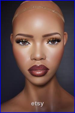 NEW Realistic female mannequin head with mounted eyes