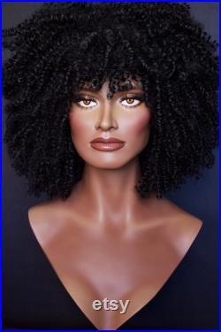 NEW Realistic female mannequin head with painted eyes