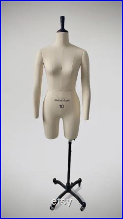 NEW- Size 12 Female Professional Tailors Dress Form HALF LEGS