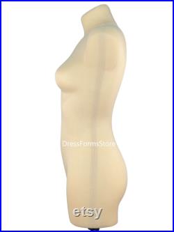 NEW Soft fully pinnable professional female dress form with anatomic detailing mannequin torso tailor dummy