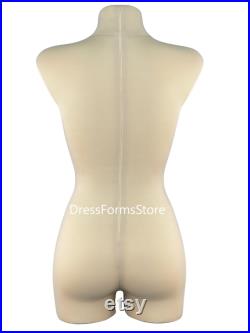 NEW Soft fully pinnable professional female dress form with anatomic detailing mannequin torso tailor dummy