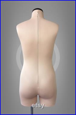 NINA SET save 10 Soft anatomic tailor dress form with arms, rotation retainer and stand Fully pinnable mannequin