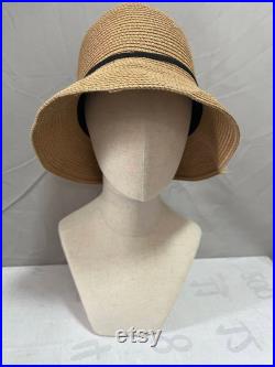 Natural Linen Free Standing Pinnable Sewing Female Mannequin Head with Shoulders Judy