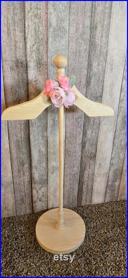 New Boho nursery Baby shower centerpiece, Child Boutique, Craft fair display infant toddler size, Bohemian lambs ear and pink cabbage rose