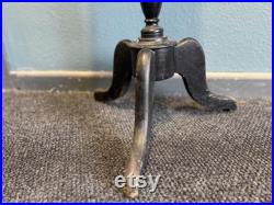 Old Vintage French Stockman Adjustable Tailors Mannequin on Wooden Tripod Base Black Leather