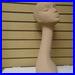 One (1) 20 h 6303XDS Black Durastone tm Swan curved Neck Mannequin Head Irregular for veils-wigs-hats Polly Products-Made in the USA