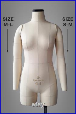PAIR OF ARMS for Sofia dress form, cotton cover Pinnable soft arms for draping, pattern making Tailor mannequin accessory, sewing
